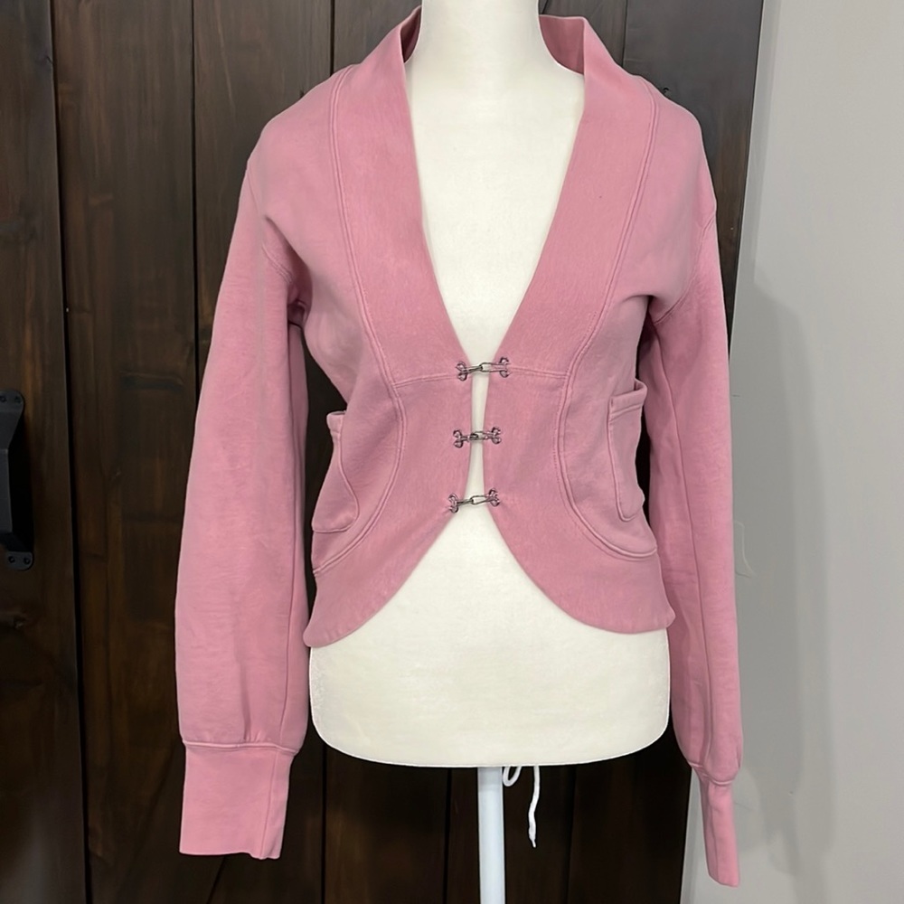Triple Five Soul Womens sweatshirt Sz M dusty pink